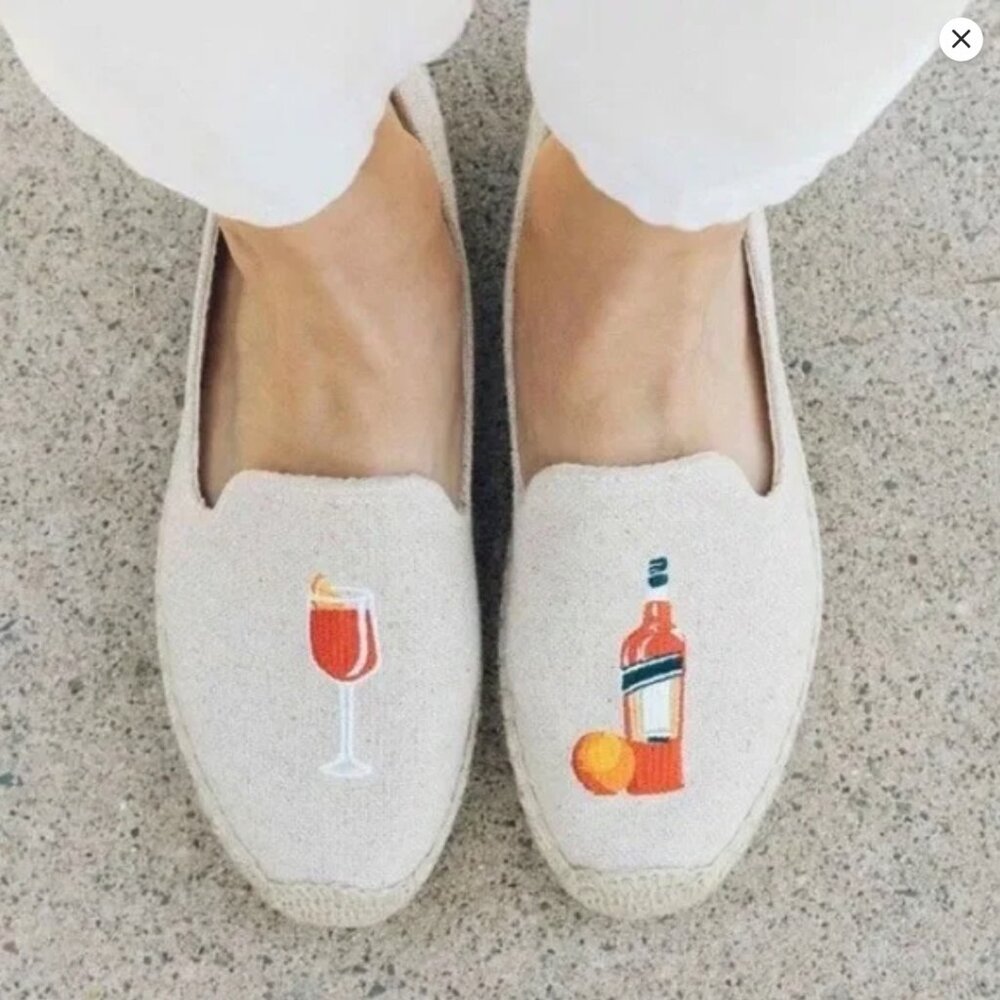 Brand New In Box Soludos The Spritz Smoking Slipper - size 7